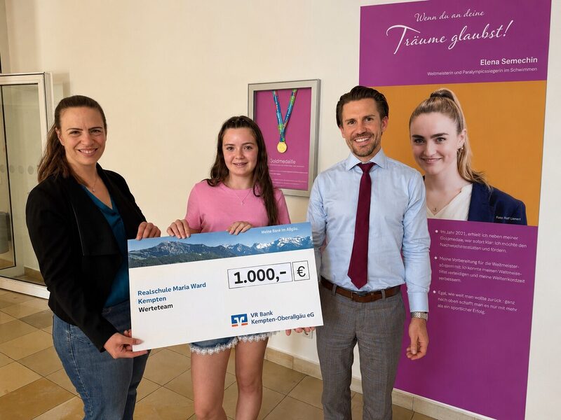 Schulförderpreis "Nachhaltigkeit" erhalten